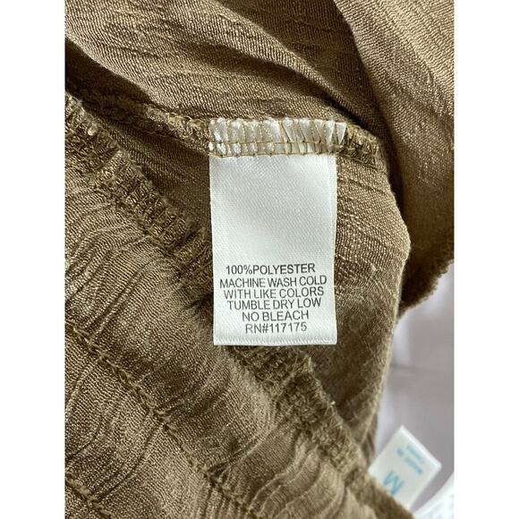 BEACH BREAK Women's Tan Lightweight Drawstring Pull-On Pants SZ M - Picture 8 of 9